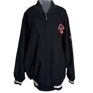 Vtg Mitchell & Ness Atlanta Falcons Throwback Varsity Jacket Sz 50 XL Wool Retro